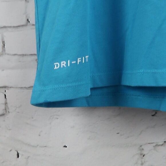 NIKE BLUE ATHLETIC CUT DRI FIT OKC THUNDER #13 PAUL GEORGE SHORT SLEEVE T SHIRT - Picture 8 of 10
